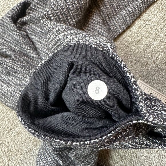 Lululemon Wunder Under Textured Grey Leggings Women's Size 8 - Workout / Yoga - Picture 5 of 6